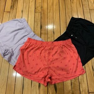 PINK Victoria’s Secret sleep boxy shorts bundle- 3